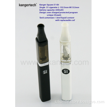 E-Cigarette Square Clear Cartomizer